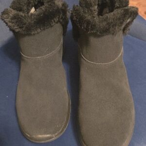 Black Faux Fur Lined Boots